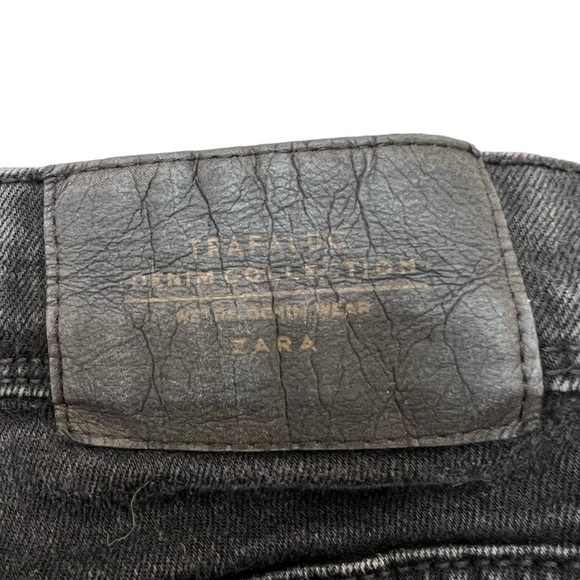 Zara Trafaluc TRF Women's Jeans Size 2 EUR 34‎ Black Skinny Distressed - Picture 6 of 7